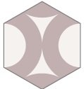 BALDOSA HIDRAULICA 20X23X1,5 HEXAGONAL MODELO 615 - DMS